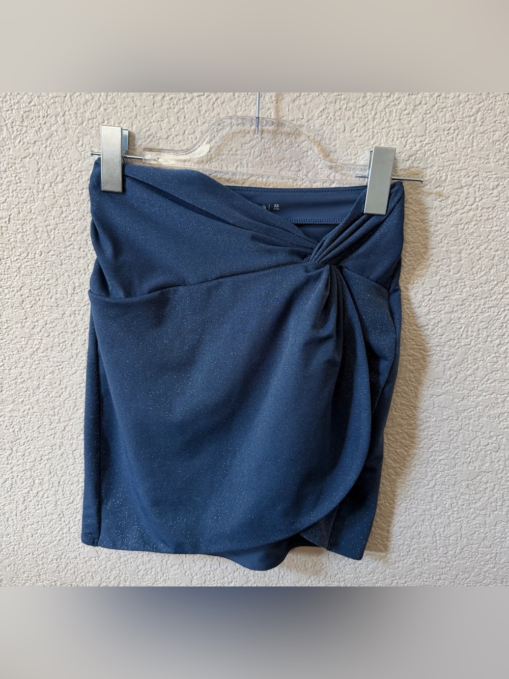 Abercrombie & Fitch Women’s XS Blue Sparkle Pull On Mini Skirt